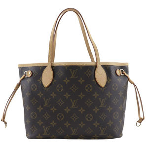 Louis Vuitton Neverfull PM Tote Bag Brown Shoulder Handbag Never full